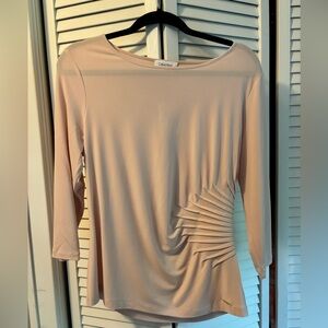 Calvin Klein Pink Blouse, Size Large
